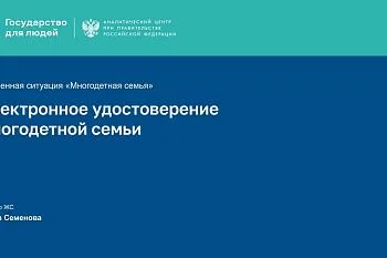 Использование двухмерного штрихового кода (QR-кода), содержащегося в электронном удостоверении многодетной семьи.